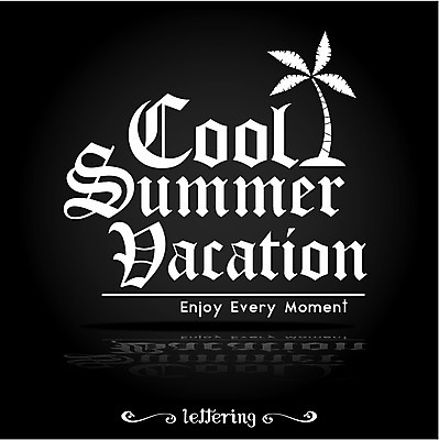 식물 영어 계절 여행 일러스트 휴가 사람없음 여름 여름휴가 바캉스 야자수 라벨 필기체 레터링 국내일러스트 AI파일 나무 문자 프레임 파일형식 벡터 여름_계절