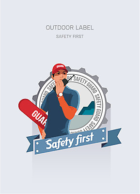 남자 일러스트 아웃도어 한명 안전 사람 성인 라벨 무전기 안전요원 성인남자한명만 국내일러스트 AI파일 1 무선통신 프레임 남자한명만 성인남자만 파일형식 벡터