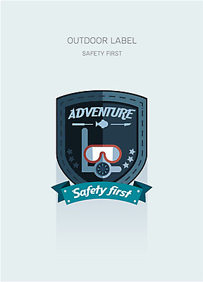 별 일러스트 아웃도어 어류 안전 사람없음 라벨 도전 스노클링 물안경 작살 국내일러스트 AI파일 자연요소 프레임 수중동물 수상스포츠 수영용품 파일형식 벡터