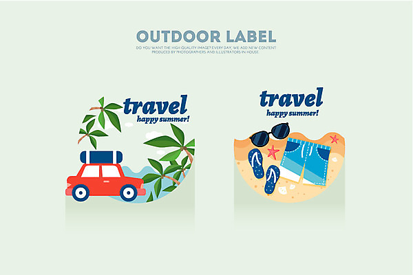 식물 계절 여행 일러스트 반바지 자동차 휴가 아웃도어 해변 사람없음 여름 선글라스 야자수 라벨 쪼리 여행용품 국내일러스트 AI파일 나무 안경 육상교통 바다 바지 프레임 샌들 오브젝트 파일형식 벡터