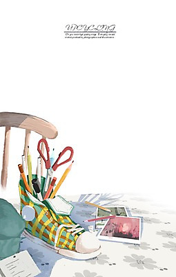 PSD 신발 의자 일러스트 가위 사람없음 연필 펜 재활용 책상 오브젝트 환경보전 연필꽂이 기념사진 업사이클링 국내일러스트 가구 문구용품 학용품 필기구 사회이슈 친환경 파일형식