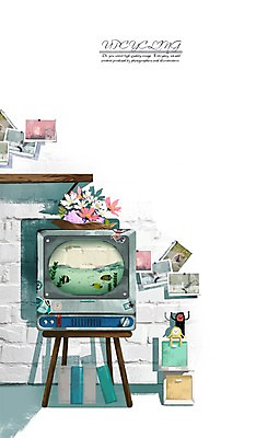 PSD 꽃 일러스트 어류 사람없음 책 텔레비전 재활용 피규어 어항 오브젝트 환경보전 서랍장 기념사진 업사이클링 국내일러스트 식물 가구 전자제품 수중동물 미니어처 사회이슈 친환경 파일형식