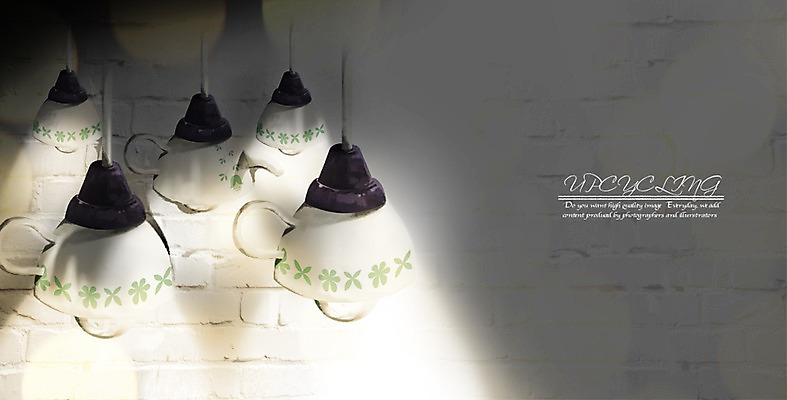 PSD 일러스트 전구 전등 조명 사람없음 컵 재활용 오브젝트 환경보전 업사이클링 국내일러스트 식기 사회이슈 친환경 파일형식