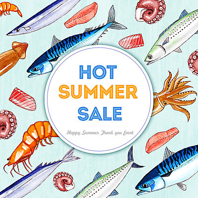 PSD 일러스트 새우 프레임 종류 어류 사람없음 여름 세일 참치 해산물 오징어 문어 연어 고등어 갈치 문어다리 프레임일러스트 국내일러스트 계절 연체동물 갑각류 수중동물 파일형식