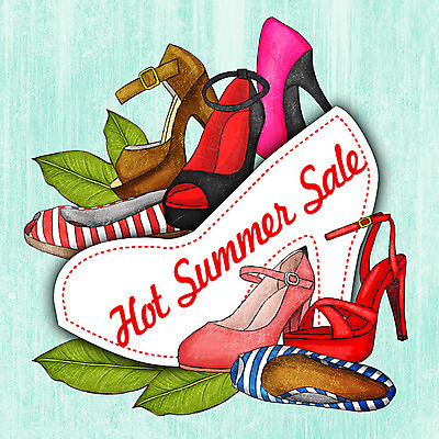 PSD 계절 구두 신발 일러스트 프레임 종류 사람없음 여름 세일 하이힐 국내일러스트 여성화 파일형식