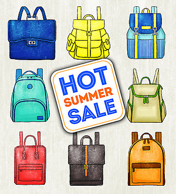 PSD 계절 가방 일러스트 프레임 종류 사람없음 여름 세일 백팩 국내일러스트 잡화 파일형식