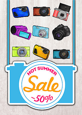 PSD 계절 일러스트 프레임 종류 사람없음 여름 세일 카메라 디지털카메라 캠코더 DSLR 국내일러스트 전자제품 파일형식