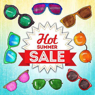 PSD 잡화 계절 안경 일러스트 프레임 종류 사람없음 여름 선글라스 세일 국내일러스트 파일형식