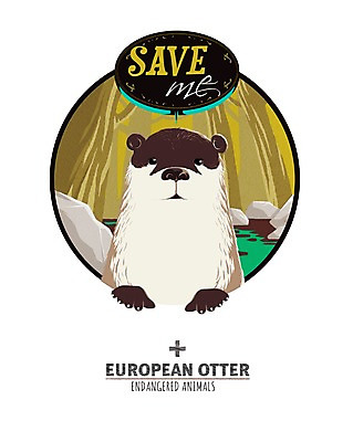 PSD 나무 동물 캐릭터 동물캐릭터 일러스트 포유류 사람없음 물 멸종위기동물 수달 일러캐릭터 멸종위기종 자연요소 식물 파일형식