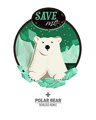 PSD 동물 캐릭터 동물캐릭터 일러스트 포유류 사람없음 얼음 북극 곰캐릭터 북극곰 빙산 멸종위기동물 일러캐릭터 멸종위기종 자연요소 곰 극지방 파일형식