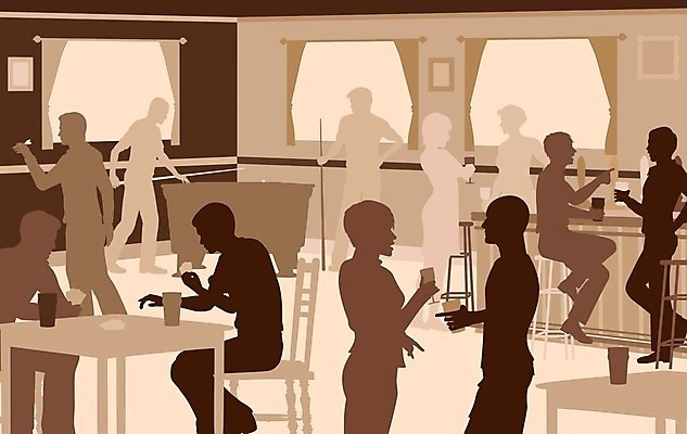 EPS 해외이미지 라이프스타일 여자 남자 실루엣 일러스트 영국 맥주 실내 사람 내부 친구 갈색 활발 마시기 게임 바 술집 저녁 자르기 당구 다트 클럽 바쁨 소셜 인기 유흥 해외202004 해외일러스트 유럽 컬러 컨셉 관계 모션 놀이 주류 촬영기법 생활 구기 야간 파일형식 벡터 이미지허브