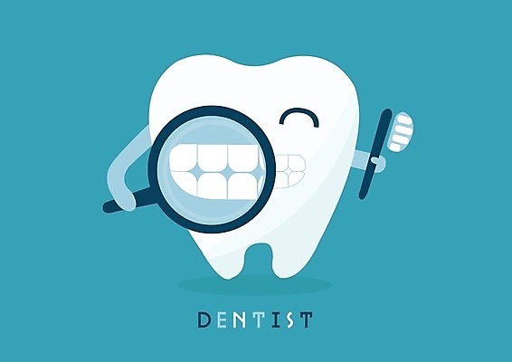 EPS 해외이미지 디자인 컨셉 일러스트 건강 치아 칫솔 치과의사 해외202004 해외일러스트 위생용품 의사 소화기관 파일형식 벡터 이미지허브