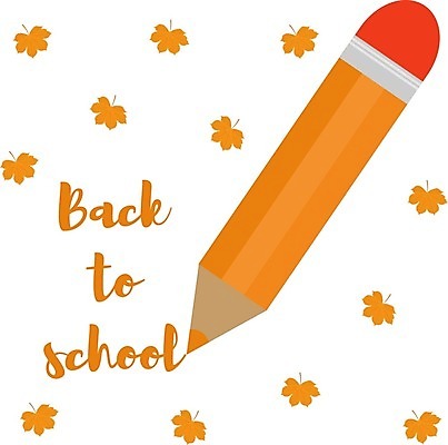 EPS 해외이미지 템플릿 학생 계절 교육 백그라운드 단풍 잎 일러스트 텍스트 연필 펜 노란색 가을 흰색 기록 9월 심볼 초보 해외202004 해외일러스트 식물 컬러 학용품 필기구 날짜 파일형식 벡터 이미지허브