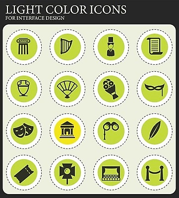 EPS 해외이미지 꽃 음악 일러스트 모바일 가면 미술 사람없음 컴퓨터 세트 픽토그램 공연 기둥 커튼 티켓 플랫 극장 심볼 사인 쇼 드라마 연극 대본 비극 오페라 인터페이스 사용자 해외202004 해외일러스트 식물 건축 문화예술 이벤트 전자제품 파일형식 벡터 이미지허브