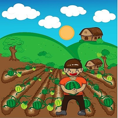 EPS 해외이미지 식물 음식 백그라운드 농업 채소 일러스트 자연 수박 씨앗 초록색 여름 농장 정원 수확 흰색 신선 달콤 농부 만화 원예 고립 해외202004 해외일러스트 직업 계절 산업 컬러 과일 취미 맛 생태계 파일형식 벡터 컨셉 이미지허브