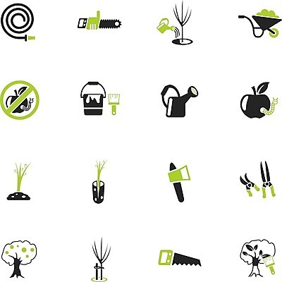 EPS 해외이미지 나무 일러스트 흙 수레 물뿌리개 붓 벌레 사과 양동이 심볼 물주기 원예 라임 도끼 호스 가터벨트 묘목 해외202004 해외일러스트 식물 곤충 과일 모션 취미 카트 벨트 파일형식 벡터 이미지허브