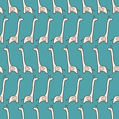 EPS 해외이미지 디자인 패턴 일러스트 사람없음 하트 기린 해외202004 해외일러스트 모양 무늬 포유류 파일형식 벡터 이미지허브