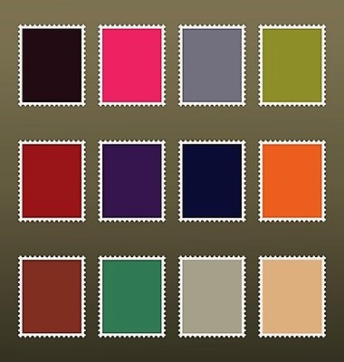 EPS 해외이미지 클립아트 템플릿 디자인 종이 스티커 일러스트 통신 프레임 빨간색 초록색 파란색 세트 갈색 라벨 공백 구멍 신용카드 정사각형 엽서 직사각형 우표 고립 해외202004 해외일러스트 도형 컬러 금융 편지 파일형식 벡터 이미지허브