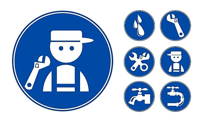 EPS 해외이미지 실루엣 일러스트 통 물 파란색 세트 목욕 청결 욕실 도구 스패너 떨어짐 위생 호스 튜브 교체 배관공 송곳 위생관리 해외202004 해외일러스트 자연요소 컬러 컨셉 촬영기법 관리 공구 파일형식 벡터 이미지허브