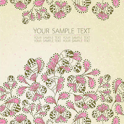 EPS 해외이미지 배너 꽃 선 백그라운드 꽃무늬 일러스트 텍스트 프레임 사람없음 엘리먼트 해외202004 해외일러스트 식물 무늬 파일형식 벡터 이미지허브