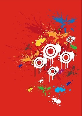 EPS 해외이미지 템플릿 디자인 백그라운드 컨셉 일러스트 추상 수채화 새로움 그래픽 장식 빨간색 물 세트 쪽지 페인트 흰색 붓 원형 떨어짐 심볼 그림 질감 엘리먼트 타격 스타일 해외202004 해외일러스트 자연요소 도형 컬러 무늬 모션 파일형식 벡터 이미지허브