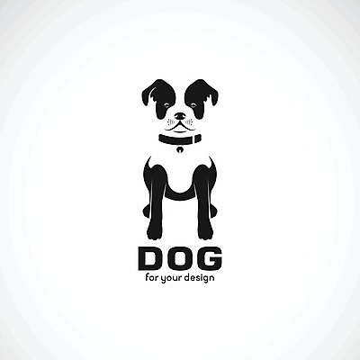 EPS 해외이미지 일러스트 사람없음 반려동물 검은색 흰색 개 강아지 불독 해외202004 해외일러스트 동물 컬러 포유류 파일형식 벡터 이미지허브