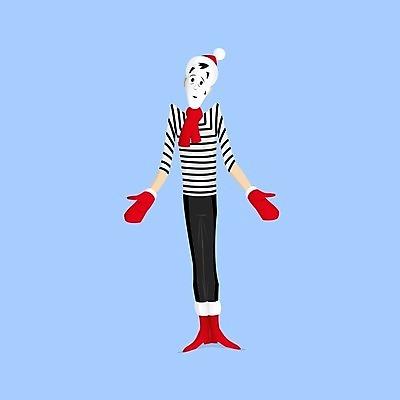 EPS 해외이미지 전통 손 남자 감정 얼굴 포즈 장갑 겨울 일러스트 거리 사람 야외 검은색 목도리 놀람 줄무늬 공연 연주자 추위 프랑스 광대 흰색 표현 그리기 배우 서커스 만화 극장 마임 어깨 예술가 프랑스어 연극 고립 코미디언 파리(프랑스) 해외202004 해외일러스트 직업 문자 잡화 계절 유럽 컬러 무늬 모션 문화예술 표정 이벤트 신체부위 음악가 연예인 파일형식 벡터 이미지허브