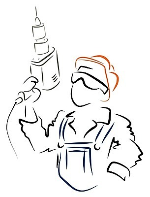 EPS 해외이미지 직업 산업 유니폼 일러스트 노동자 사람 공구 업무 작업 수리 감독 헬멧 스케치 심볼 고립 송곳 해외202004 해외일러스트 옷 미술 도구 보호장비 파일형식 벡터 이미지허브