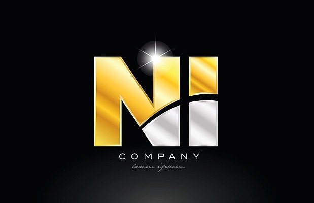 EPS 해외이미지 모양 템플릿 디자인 알파벳 백그라운드 일러스트 회사 비즈니스 금속 검은색 회색 황금 N 은색 편지 심볼 신분 I 엘리먼트 활자 해외202004 해외일러스트 영어 컬러 재질 활자판 파일형식 벡터 이미지허브