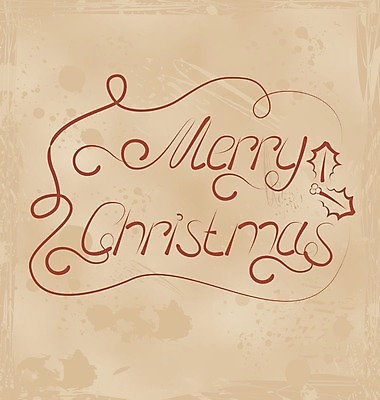 EPS 해외이미지 디자인 백그라운드 크리스마스 일러스트 사람없음 갈색 축하 타이틀 호랑가시나무열매 레터링 해외202004 해외일러스트 기념일 열매 컬러 컨셉 파일형식 벡터 이미지허브