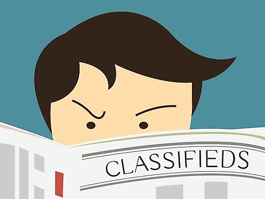 EPS 해외이미지 직업 응시 종이 컨셉 일러스트 비즈니스 부분 노동자 사람 도전 신문 뉴스 닫기 만화 검색 노려봄 발견 표제 해외202004 해외일러스트 시선 모션 표정 간행물 파일형식 벡터 이미지허브