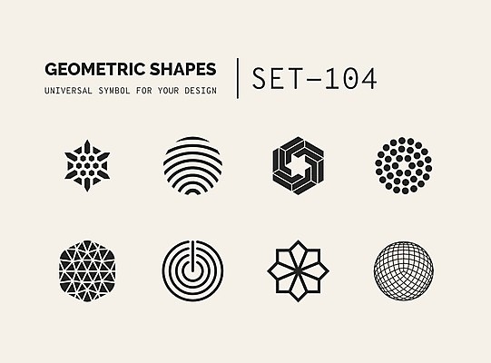 EPS 해외이미지 문양 디자인 선 일러스트 추상 사람없음 세트 점 원형 삼각형 심볼 라인아트 입체 심플 육각형 별모형 착시 착시효과 지오메트릭 해외202004 해외일러스트 도형 별 무늬 모형 파일형식 벡터 효과 이미지허브