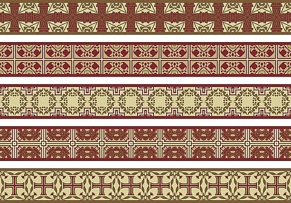 EPS 해외이미지 디자인 선 패턴 일러스트 벽지 추상 프레임 장식 빨간색 세트 갈색 노란색 묘사 5 엘리먼트 해외202004 해외일러스트 컬러 무늬 숫자 파일형식 벡터 이미지허브