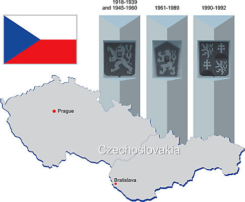 EPS 해외이미지 십자가 지도 일러스트 빨간색 파란색 검은색 회색 역사 사자 그림 프라하 공화국 브라티슬라바 전국 해외202004 해외일러스트 나라 컬러 포유류 체코 파일형식 벡터 이미지허브