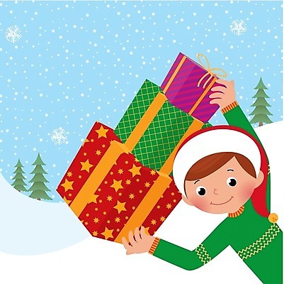 EPS 해외이미지 백인 응시 행복 백그라운드 크리스마스 겨울 일러스트 산타모자 선물 미소 소년 빨간색 크리스마스트리 산타클로스 축제 축하 해외202004 해외일러스트 서양인 모자_잡화 시선 계절 기념일 남자 감정 어린이 컬러 컨셉 표정 파일형식 벡터 이미지허브