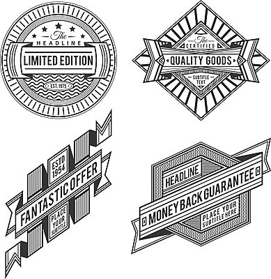 EPS 해외이미지 스티커 일러스트 사람없음 세트 라벨 빈티지 해외202004 해외일러스트 컨셉 프레임 파일형식 벡터 이미지허브