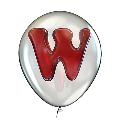 포토 JPG 해외이미지 영어 사람없음 빨간색 3D 광택 풍선 W 해외202004 해외포토 문자 알파벳 컬러 디지털합성 파일형식 이미지허브