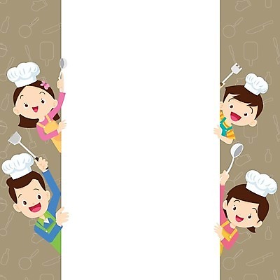 EPS 해외이미지 여자 남자 어린이 일러스트 가족 함께함 요리 소녀 소년 여러명 상반신 성인 요리교실 요리수업 해외202004 해외일러스트 다수 컨셉 관계 수업 사람 파일형식 벡터 이미지허브