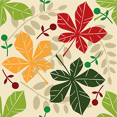 EPS 해외이미지 나무 식물 디자인 계절 백그라운드 잎 꽃무늬 패턴 일러스트 자연 벽지 미술 장식 갈색 가을 숲 타일 복고 방식 해외202004 해외일러스트 꽃 컬러 무늬 문화예술 생태계 파일형식 벡터 이미지허브
