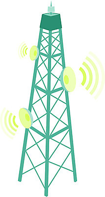 EPS 해외이미지 일러스트 통신 커뮤니케이션 안테나 방송 물결무늬 해외202004 해외일러스트 물결 무늬 파일형식 벡터 이미지허브