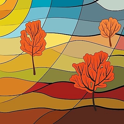 EPS 해외이미지 나무 식물 구름 계절 백그라운드 잎 밭 일러스트 자연 하늘 날씨 풍경 빨간색 파란색 빛 노란색 추위 가을 시골 분위기 변화 고독 땅 연도 언덕 싱글 스테인드글라스 내추럴 기간 방법 스타일 수평선 해외202004 해외일러스트 자연요소 감정 컬러 컨셉 농업 유리 생태계 파일형식 벡터 이미지허브