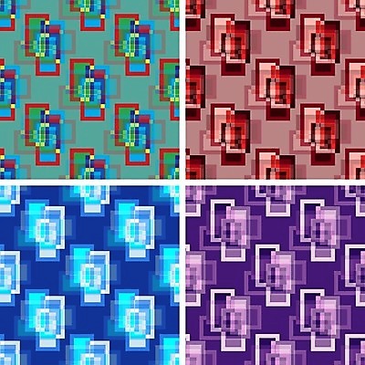 EPS 해외이미지 모양 디자인 선 백그라운드 패턴 일러스트 추상 미술 장식 빨간색 초록색 파란색 세트 디지털 보라색 흰색 4 타일 오브젝트 싱글 그림 심플 윤곽 직사각형 엘리먼트 해외202004 해외일러스트 도형 컬러 무늬 문화예술 숫자 파일형식 벡터 이미지허브