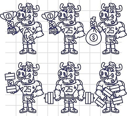 EPS 해외이미지 동물 캐릭터 디자인 스포츠 운동화 돈 일러스트 공 근육 뿔 미술 미소 그래픽 컵 운동복 세트 축구 힘 아령 반지 잡기 낙서 큼 시원함 만화 보디빌더 스케치 가득함 사인 그림 황소 클립 마스코트 석고 승자 총구 플레이어 소름 해외202004 해외일러스트 일러캐릭터 식기 옷 감정 신발 장신구 모션 문화예술 표정 구기 소 재산 크기 보디빌딩 파일형식 벡터 이미지허브