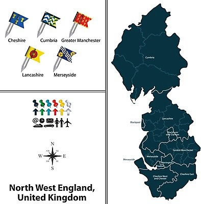 EPS 해외이미지 영어 지도 일러스트 영국 잉글랜드 깃발 지역 컴브리아주 해외202004 해외일러스트 문자 유럽 파일형식 벡터 이미지허브