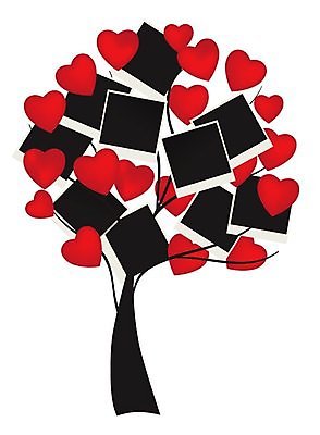 EPS 해외이미지 나무 일러스트 추상 사람없음 빨간색 하트 폴라로이드사진 해외202004 해외일러스트 모양 식물 컬러 무늬 폴라로이드 파일형식 벡터 이미지허브