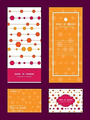 EPS 해외이미지 디자인 배너 분홍색 패턴 일러스트 프레임 사람없음 세트 노란색 스타일 해외202004 해외일러스트 컬러 무늬 파일형식 벡터 이미지허브