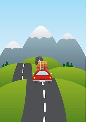 EPS 해외이미지 나무 디자인 계절 도로 여행 컨셉 일러스트 가족 교통시설 모션 자동차 자연 하늘 휴가 산 풍경 빨간색 여행가방 바퀴 만화 땅 언덕 시력 장면 해외202004 해외일러스트 식물 길 육상교통 컬러 교통 가방 관계 시설 생태계 파일형식 벡터 이미지허브