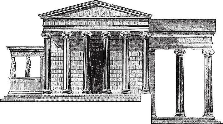 EPS 해외이미지 선 일러스트 미술 검은색 수확 흰색 시간 사찰 그림 판화 더블 아크로폴리스 스타일 해외202004 해외일러스트 컬러 농업 종교건축 문화예술 그리스 파일형식 벡터 이미지허브
