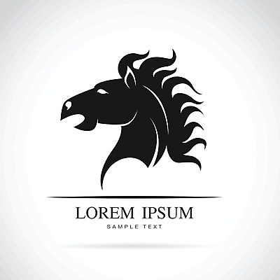 EPS 해외이미지 디자인 얼굴 일러스트 추상 사람없음 검은색 흰색 말_동물 심볼 그림 윤곽 해외202004 해외일러스트 컬러 무늬 포유류 신체부위 파일형식 벡터 이미지허브