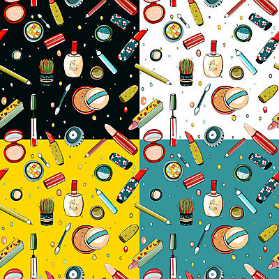 EPS 해외이미지 디자인 종이 얼굴 백그라운드 패턴 일러스트 벽지 추상 장식 세트 유행 화장품 립스틱 붓 팔레트 만화 가루 타일 마스카라 그림 질감 복고 매니큐어 아이섀도 해외202004 해외일러스트 무늬 신체부위 뷰티 파일형식 벡터 이미지허브